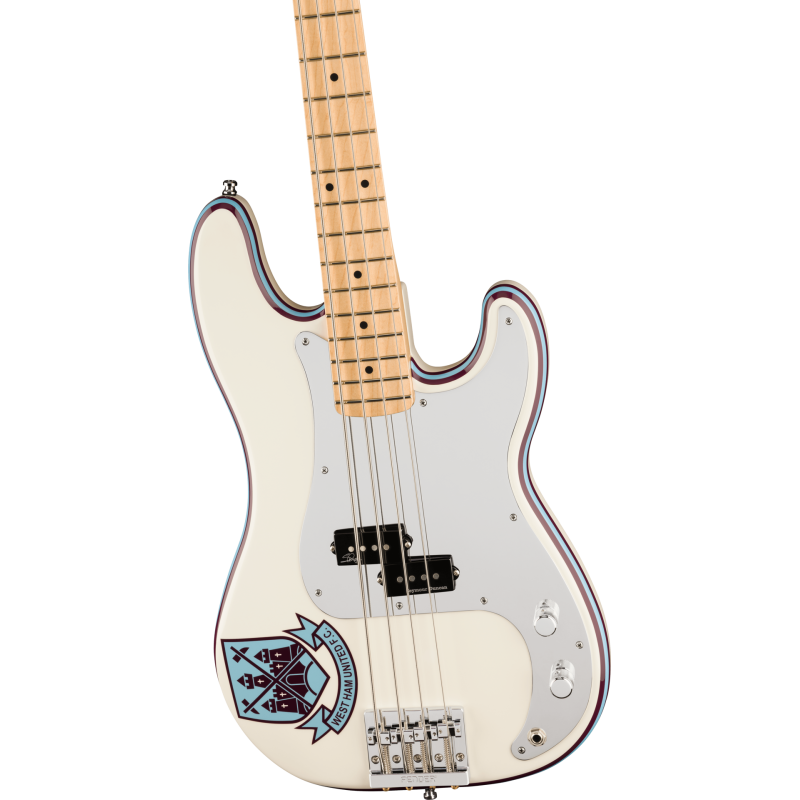 FENDER Steve Harris Precision Bass touche erable Olympic White
