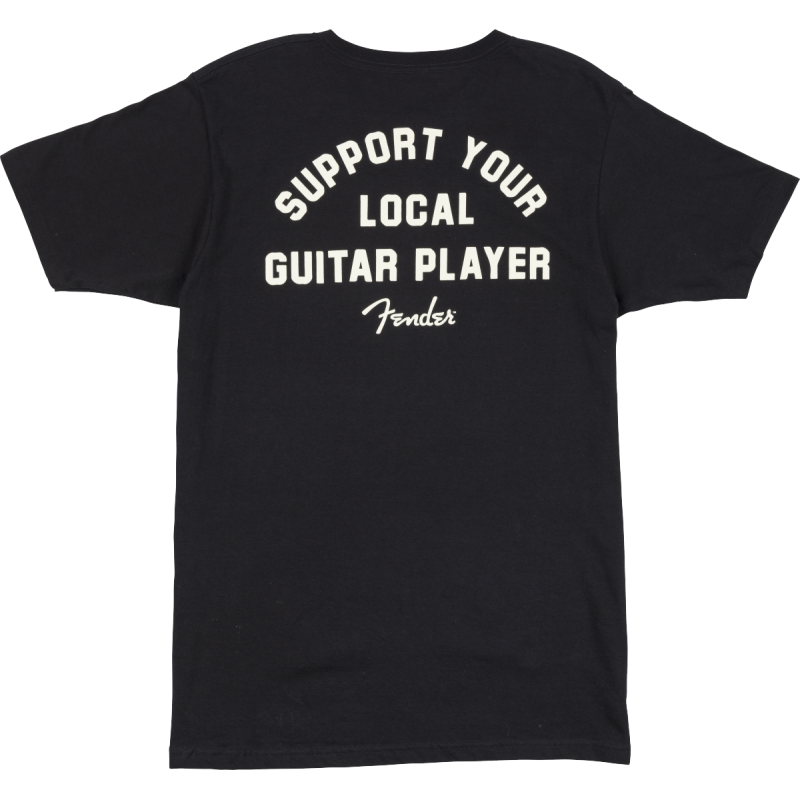FENDER Support Your Local Guitar Player Tee Black L