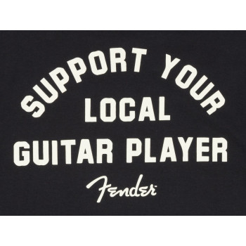 FENDER Support Your Local Guitar Player Tee Black L