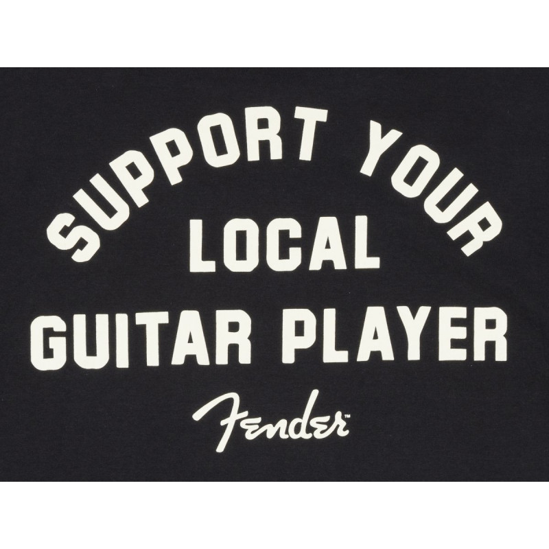 FENDER Support Your Local Guitar Player Tee Black L