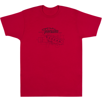 FENDER Tele Blueprint T-Shirt Small
