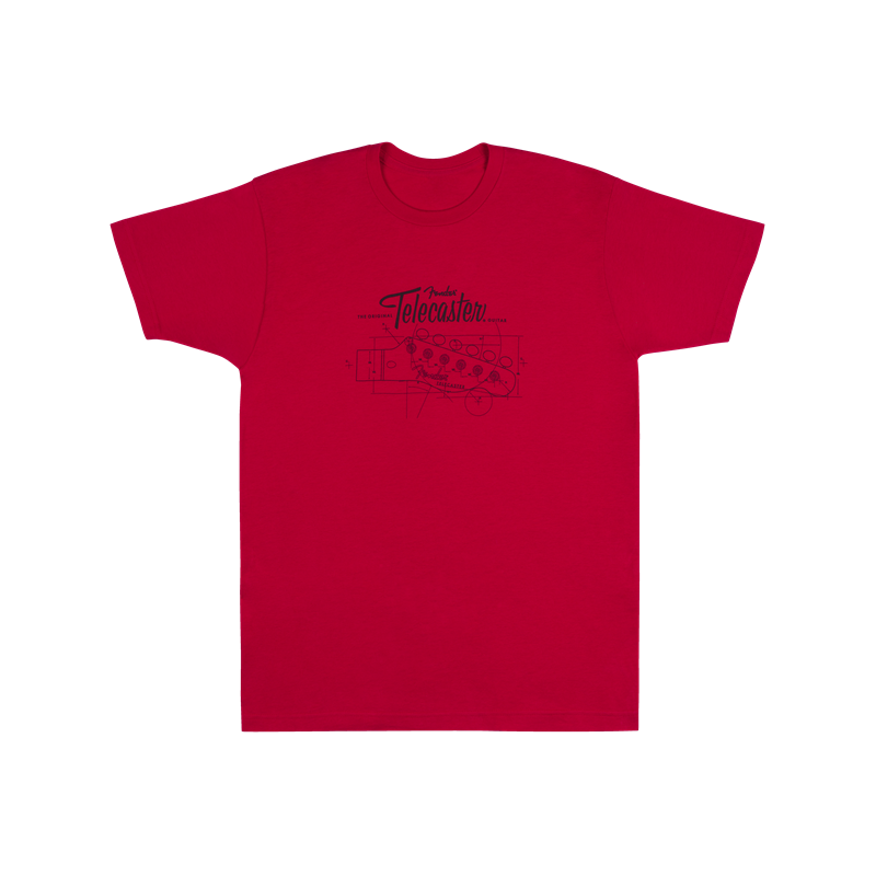 FENDER Tele Blueprint T-Shirt Small
