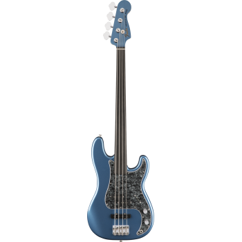 FENDER Tony Franklin Fretless Precision Bass touche ebene Lake Placid Blue