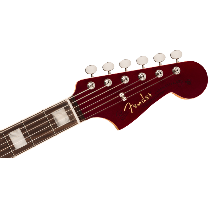 FENDER Troy Van Leeuwen Jazzmaster Bound touche palissandre Oxblood