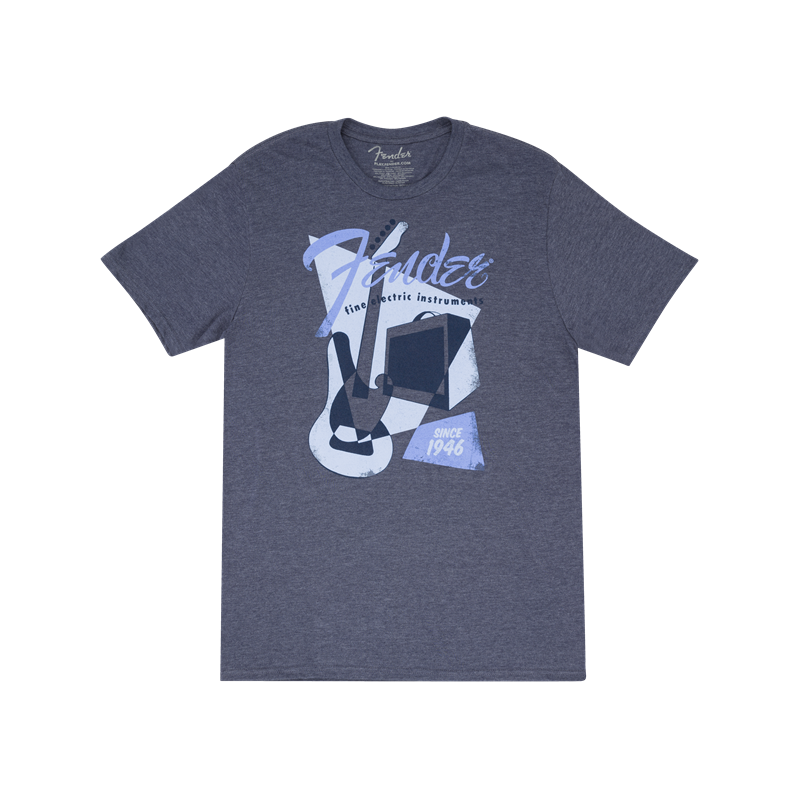 FENDER Vintage Geo 1946 T-Shirt Blue S