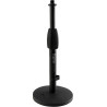 GATOR FRAMEWORKS GFW-MIC-0601 pied de micro de bureau avec base ronde de 15 cm et hauteur réglable