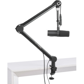 GATOR FRAMEWORKS GFWMICBCBM4000 support de micro de bureau professionnel avec voyant "on-air"