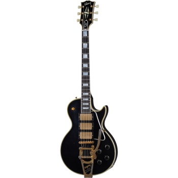 GIBSON 1957 Les Paul Custom Reissue 3-Pickup Bigsby Light Aged Ebony