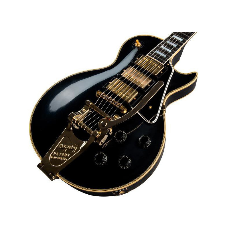 GIBSON 1957 Les Paul Custom Reissue 3-Pickup Bigsby Light Aged Ebony