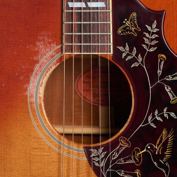 GIBSON 1960 Hummingbird Heavy Aged Washed Cherry Sunburst