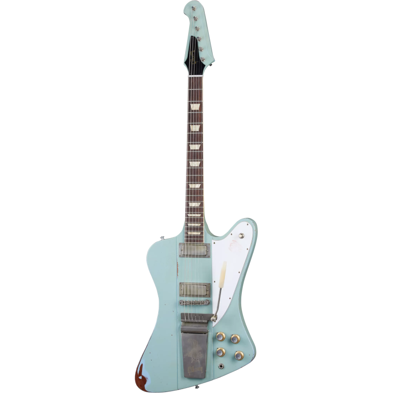 GIBSON 1963 Firebird V w/ Maestro Vibrola Heavy Aged Antique Frost Blue