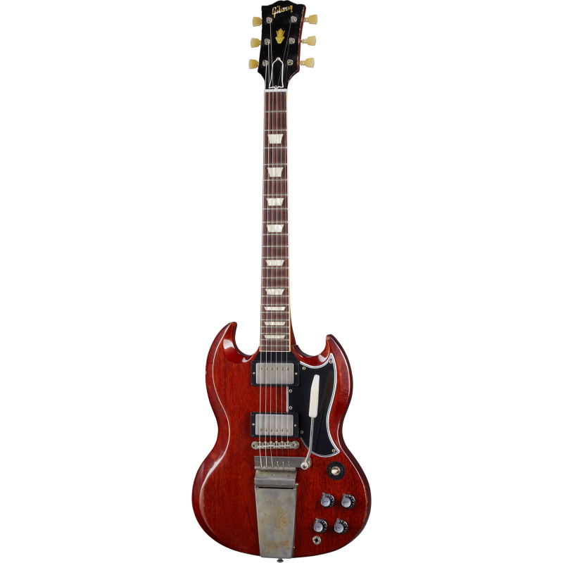 GIBSON 1964 SG Standard Reissue w/ Maestro Vibrola Heavy Aged Faded Cherry