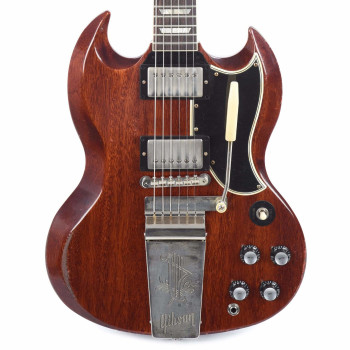 GIBSON 1964 SG Standard Reissue w/ Maestro Vibrola Heavy Aged Faded Cherry