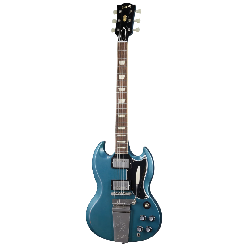 GIBSON 1964 SG Standard Reissue w/ Maestro Vibrola Light Aged Antique Pelham Blue