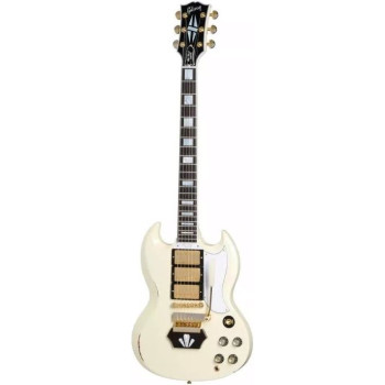 GIBSON 62 SG Custom Classic White Short Maestro w/Ebony Block Murph