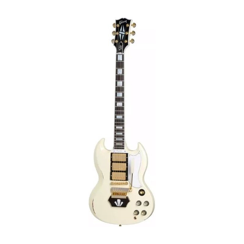 GIBSON 62 SG Custom Classic White Short Maestro w/Ebony Block Murph