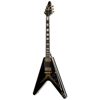 GIBSON Flying V Custom w/ Ebony Fingerboard Gloss Ebony