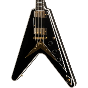GIBSON Flying V Custom w/ Ebony Fingerboard Gloss Ebony