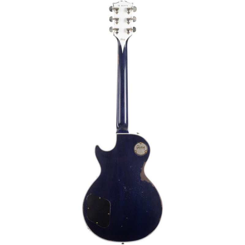 GIBSON Les Paul Custom AAAA Figured Maple Nordic Blue Heavy Aged NH