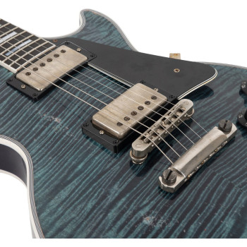 GIBSON Les Paul Custom AAAA Figured Maple Nordic Blue Heavy Aged NH