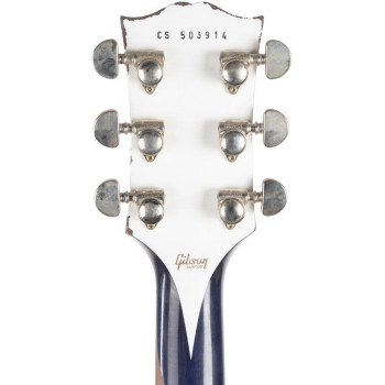 GIBSON Les Paul Custom AAAA Figured Maple Nordic Blue Heavy Aged NH