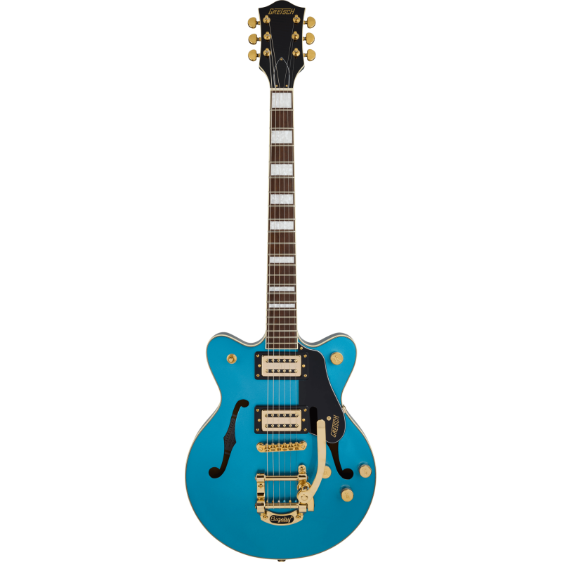 GRETSCH G2655TG Streamliner Center Block Jr. Double-Cut avec Bigsby LTD touche Laurier Riviera Blue