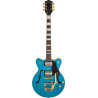 GRETSCH G2655TG Streamliner Center Block Jr. Double-Cut avec Bigsby LTD touche Laurier Riviera Blue