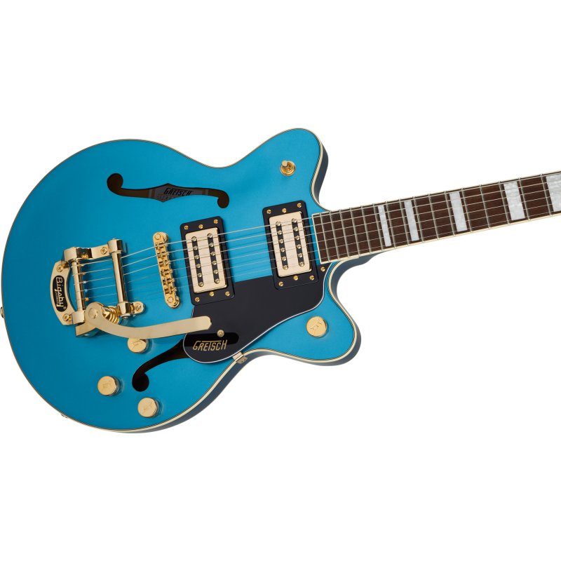 GRETSCH G2655TG Streamliner Center Block Jr. Double-Cut avec Bigsby LTD touche Laurier Riviera Blue