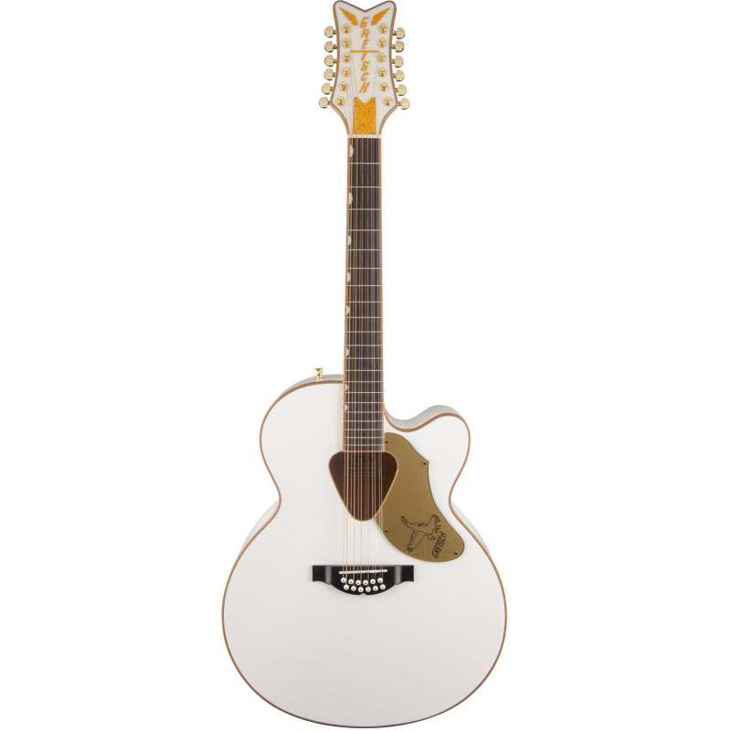 GRETSCH G5022CWFE Rancher Falcon Jumbo Electric Fishman Pickup System White - Déstockage