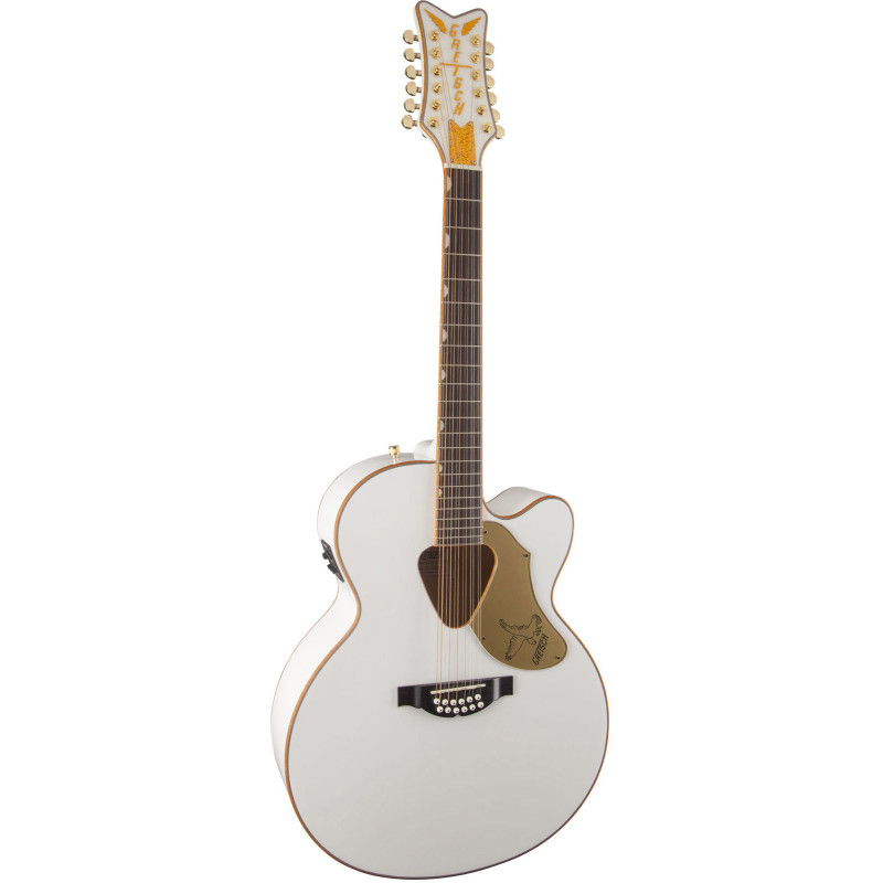 GRETSCH G5022CWFE Rancher Falcon Jumbo Electric Fishman Pickup System White - Déstockage