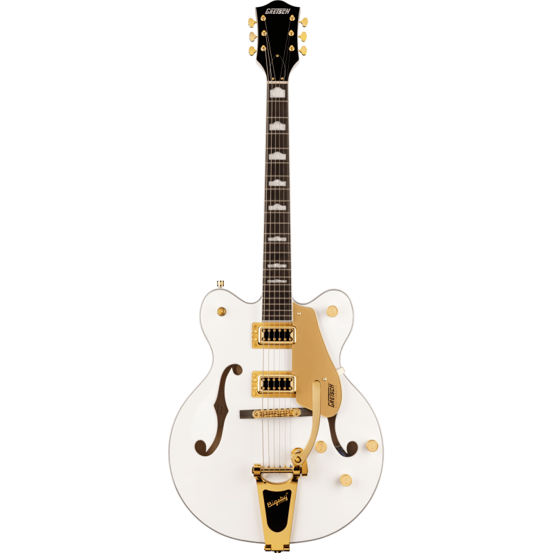 GRETSCH G5422TG Electromatic Classic Hollow Body Double-Cut avec Bigsby et Gold Hardware touche Laurier Snowcrest White