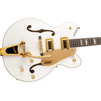 GRETSCH G5422TG Electromatic Classic Hollow Body Double-Cut avec Bigsby et Gold Hardware touche Laurier Snowcrest White