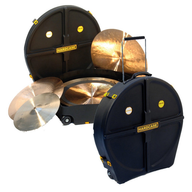 HARDCASE HNPROCYM etui hardcase 12 cymbales 24" avec roues