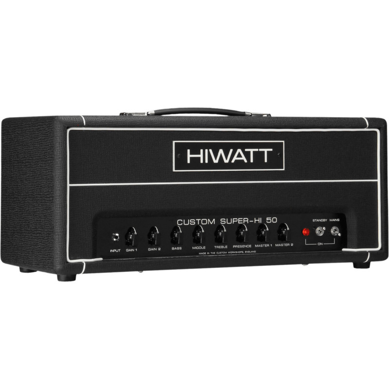 HIWATT SUPER-HI-50 tête à lampes custom super-hi 50w