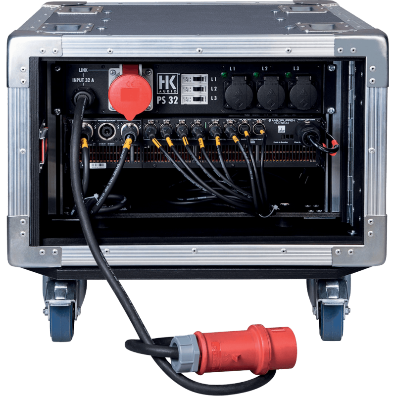 HK AUDIO C-DRIVE4LG rack équipé 1x ampli plm 12k44