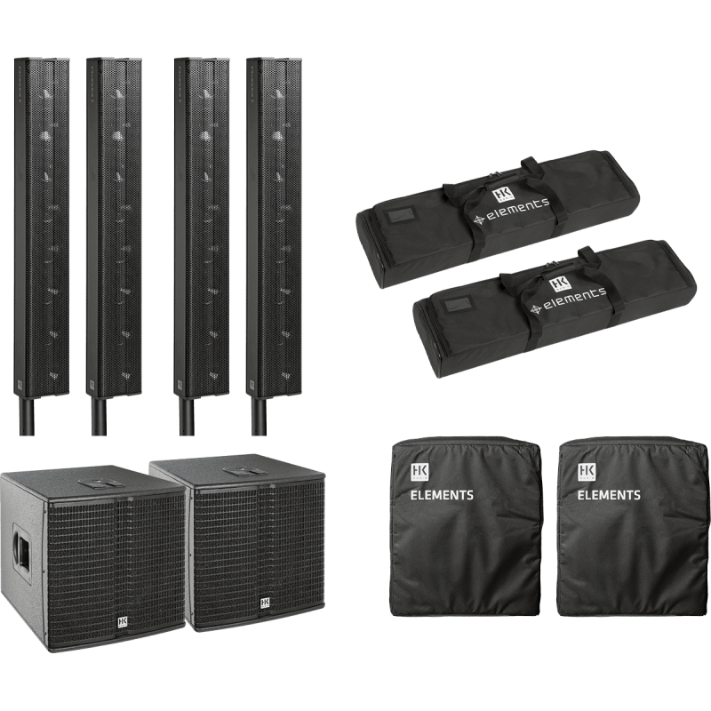 HK AUDIO ELEMPACK-POWER pack elements 2x e115 sub d + 4x e835 + housses