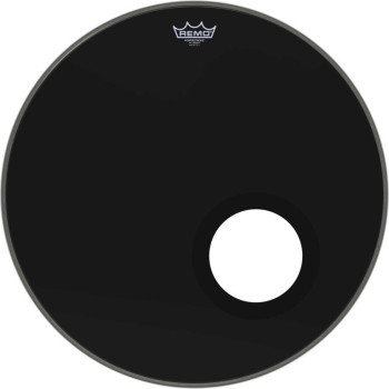 REMO P3-1022-ES-DM peau powerstroke 3 ebony 22 pour grosse caisse