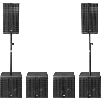 HK AUDIO L3PACK-PERFORM 2 l3-112fa 4 lsub-1500a housses + mâts