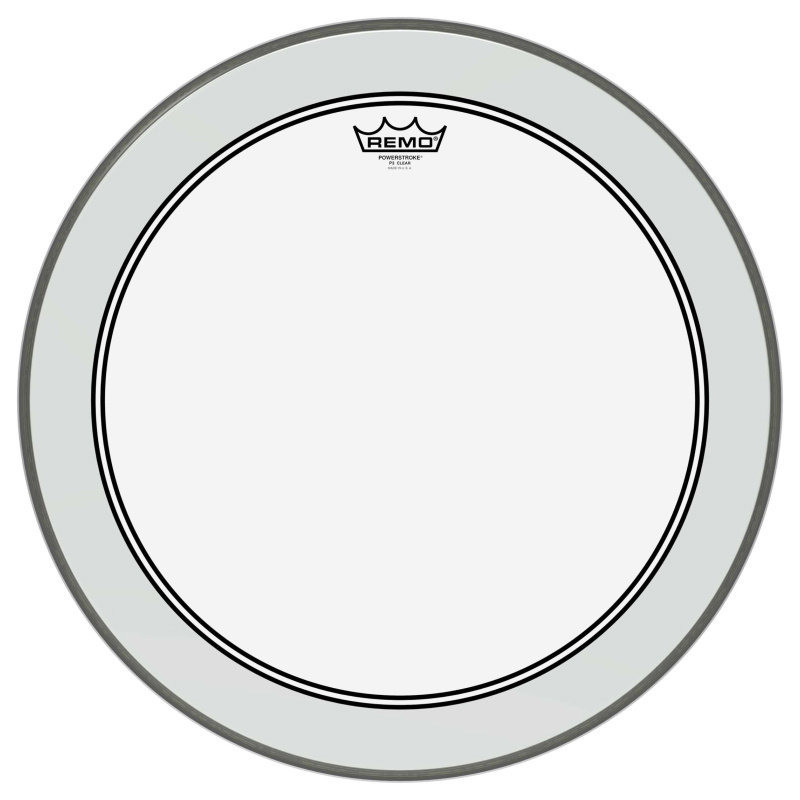 REMO P3-1320-C2 peau powerstroke 3 transparente de 20 pour grosse caisse