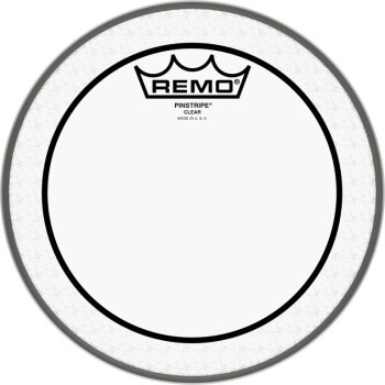 REMO PS-0308-00 peau pinstripe transparente 8 pour tom