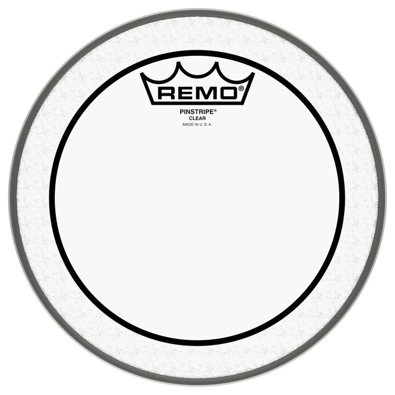 REMO PS-0308-00 peau pinstripe transparente 8 pour tom