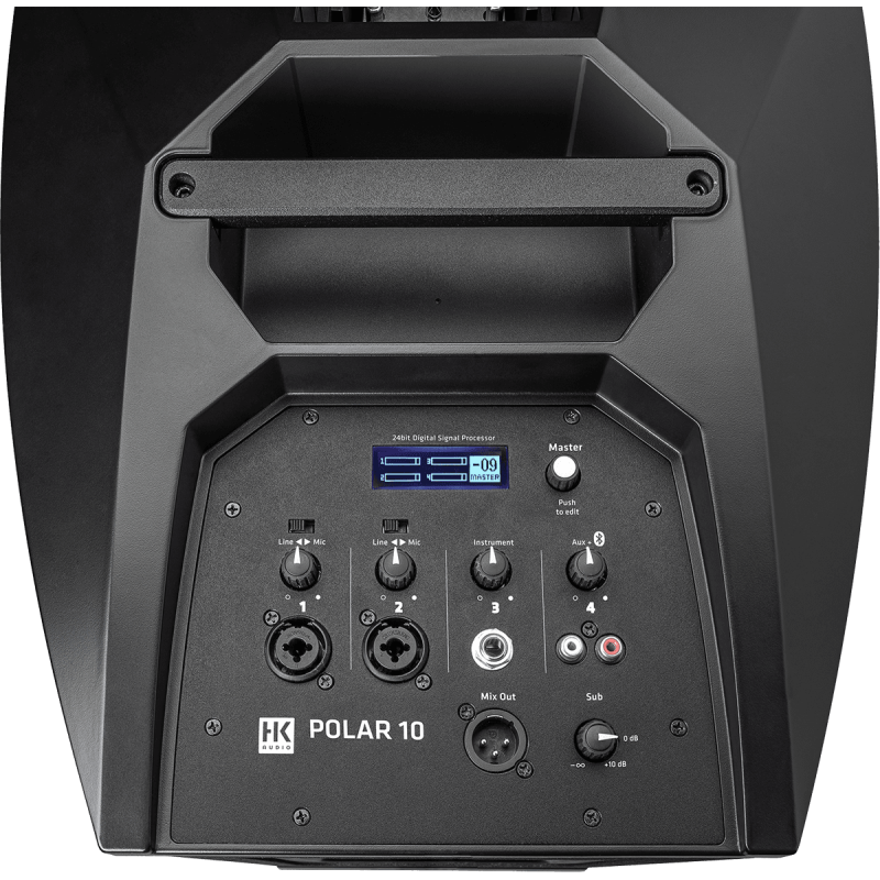 HK AUDIO POLAR10 système colonne amplifié mono bluetooth avec housses