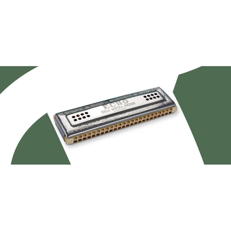 HOHNER 56/96 Harmonica ECHO DOUBLE DROIT CG