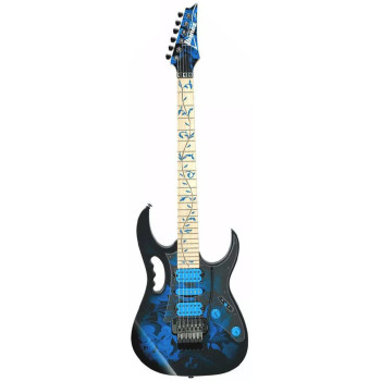 IBANEZ JEM77PBFP Blue Floral Pattern (Natural top) Guitare electrique avec housse