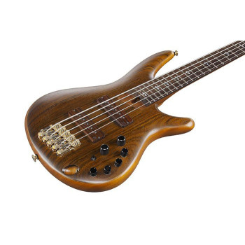 IBANEZ SR5505MHF Mocha Flat basse electrique 5 cordes avec valise