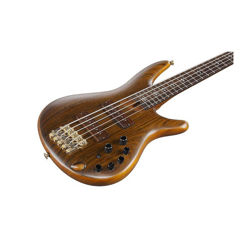 IBANEZ SR5505MHF Mocha Flat basse electrique 5 cordes avec valise
