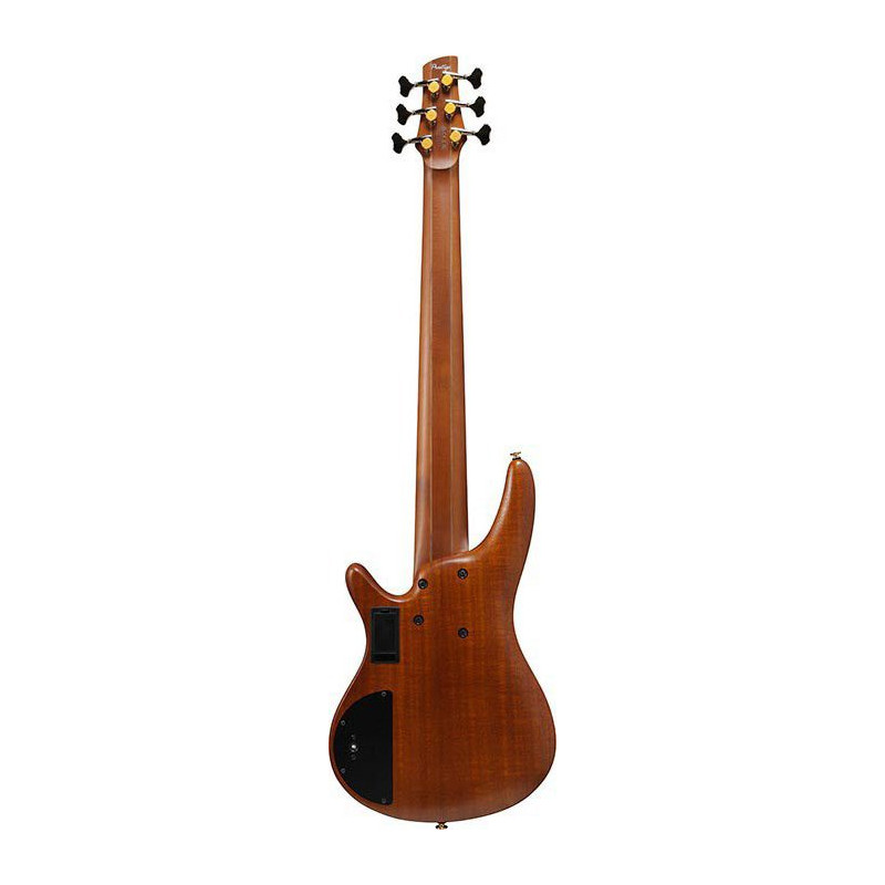 IBANEZ SR5506MHF Mocha Flat basse electrique 6 cordes avec valise