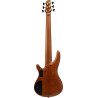 IBANEZ SR5506MHF Mocha Flat basse electrique 6 cordes avec valise