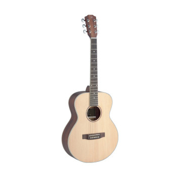 J.N GUITARS ASY-A MINI guitare acoustique mini auditorium de voyage avec table en épicéa massif série asyla