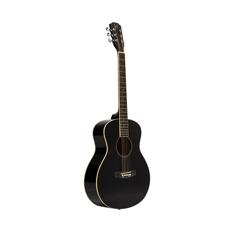 J.N GUITARS BES-A MINI BK guitare acoustique de voyage avec table en épicéa massif série bessie